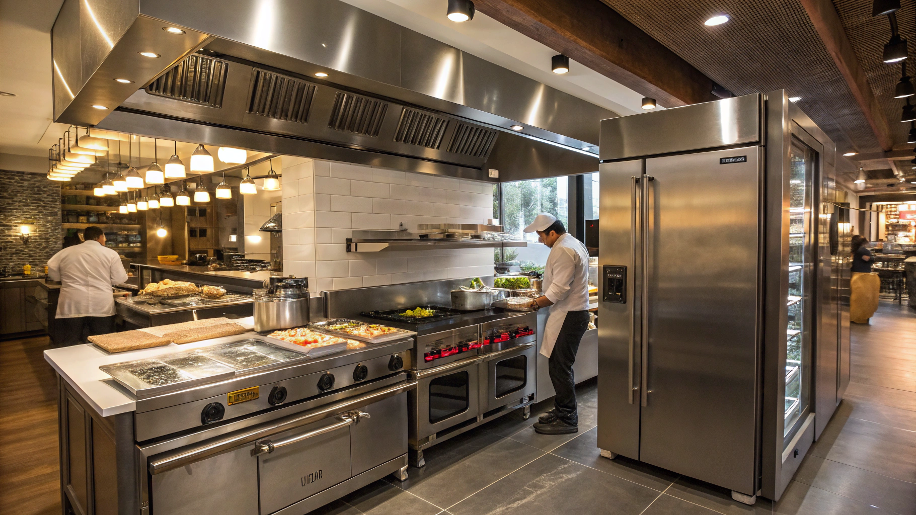 Stainless steel commercial restaurant kitchen equipment