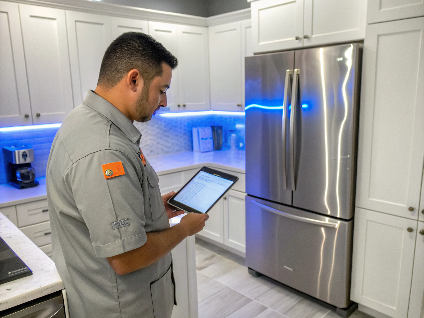 Professional refrigerator repair diagnostic technician in Dunwoody