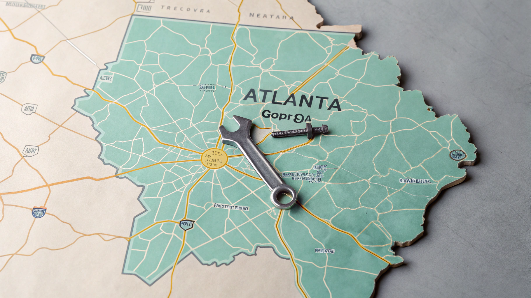 Map of Dunwoody Appliance Repair dispatch radius in North Atlanta